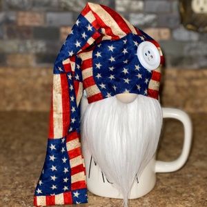 Handmade Patriotic USA America Freedom Gnome